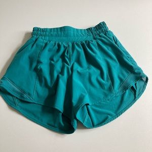 teal lagoon lululemon shorts